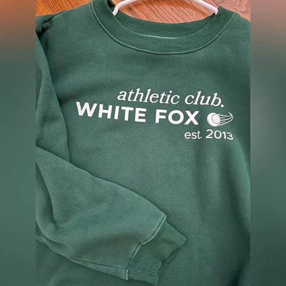 White Fox Crew Neck Sweatshirt - Picture 4 of 4